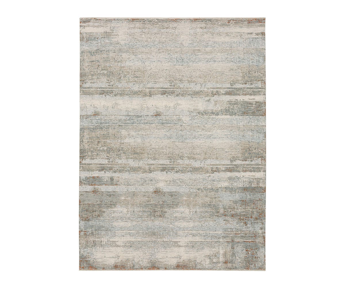 Karastan Solitude Silk Road Rug - Cream & Gray