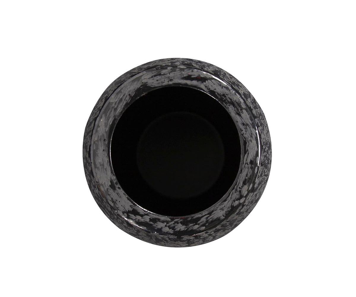 Chisled Black Small Vase