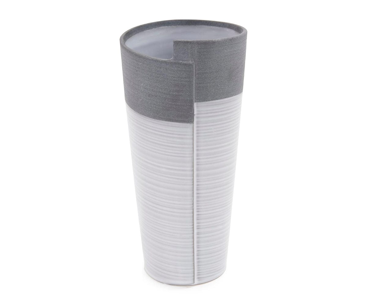 Rolled Two Tone Vase