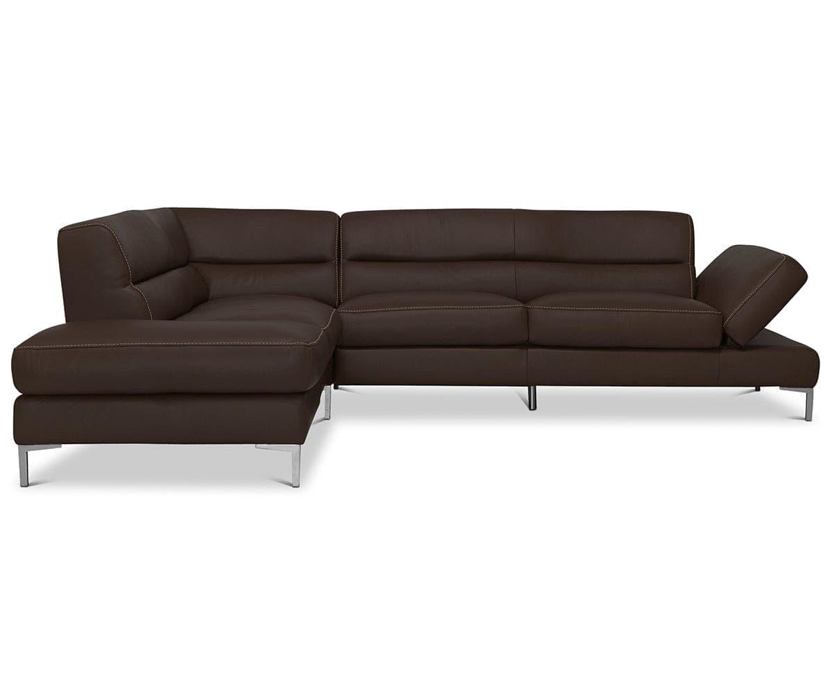 Campsis Leather Left Sectional