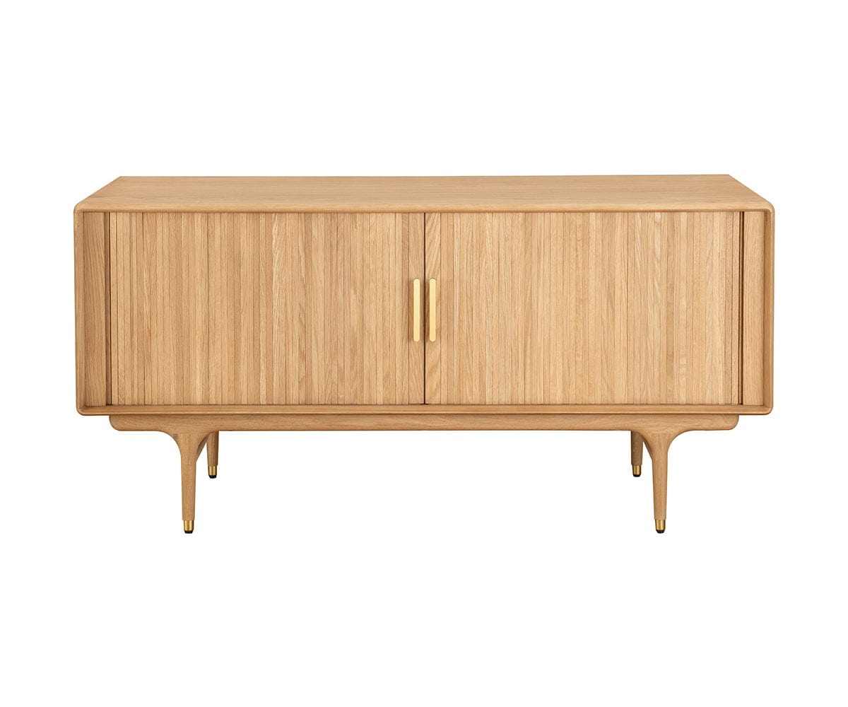 Hendrick 52 Media Stand - White Oak