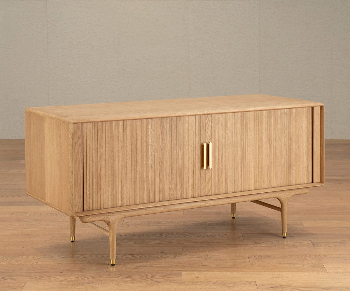 Hendrick 52 Media Stand - White Oak